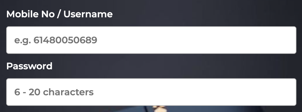 Login